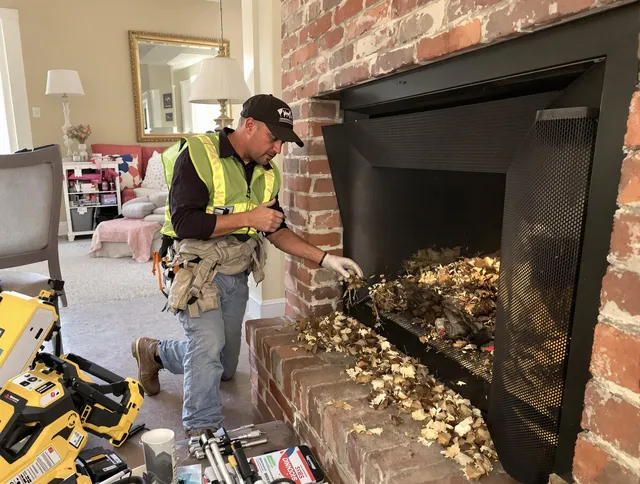 Safe screening installation by Westwood Chimney Sweep in Westwood, MA