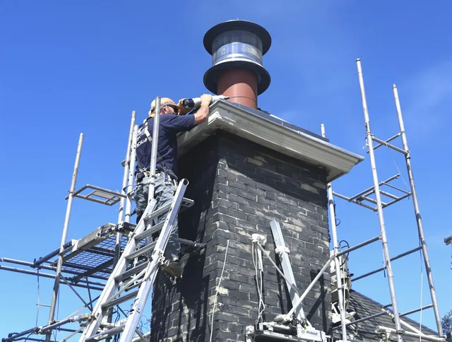 Sturdy chimney crown finished by Westwood Chimney Sweep in Westwood, MA