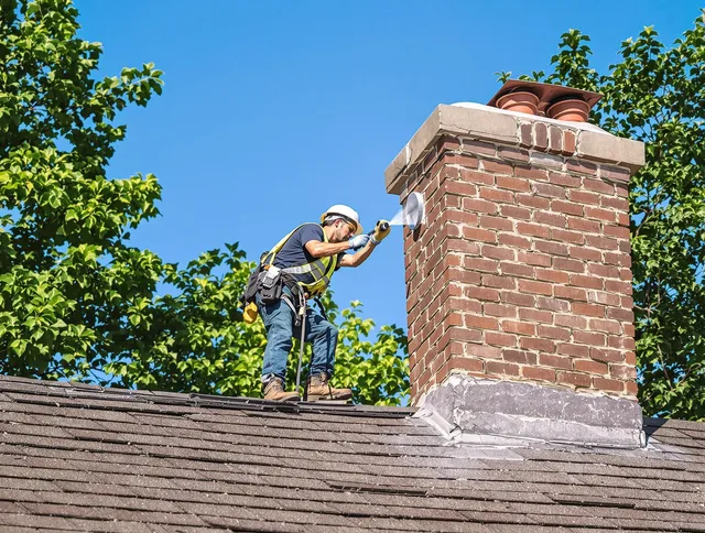 Westwood Chimney Sweep performing an inspection with advanced tools in Westwood, MA