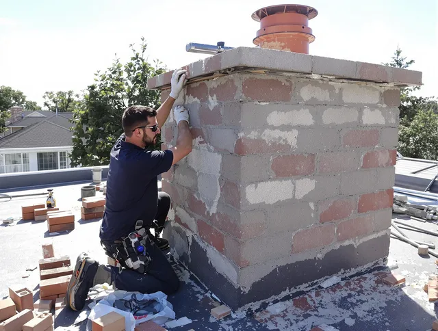 Advanced chimney repair process by Westwood Chimney Sweep in Westwood, MA