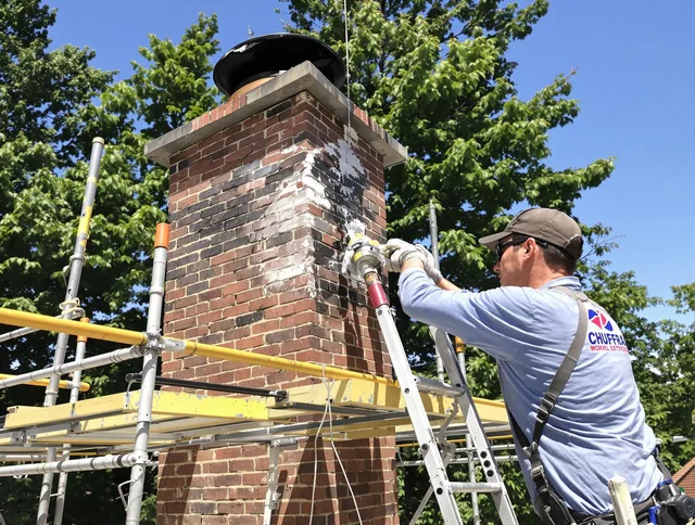 Structural chimney repair by Westwood Chimney Sweep in Westwood, MA