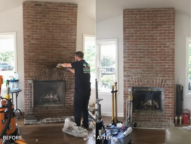 Finished chimney sweeping service by Westwood Chimney Sweep in Westwood, MA