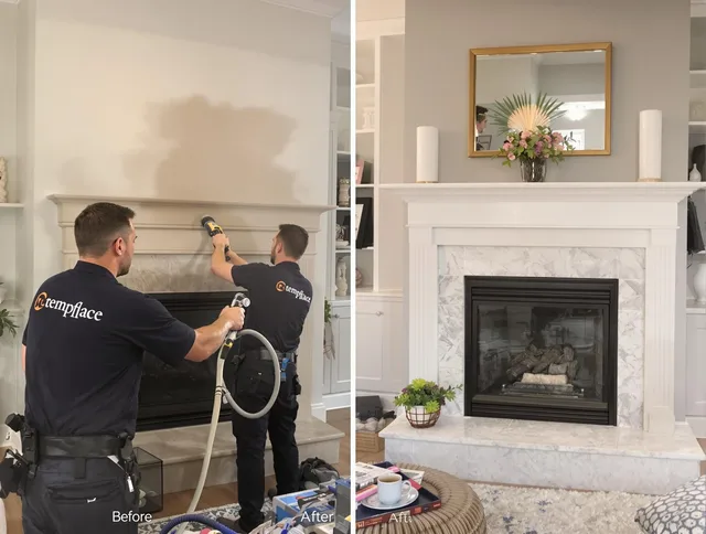 Professional soot removal by Westwood Chimney Sweep team in Westwood, MA